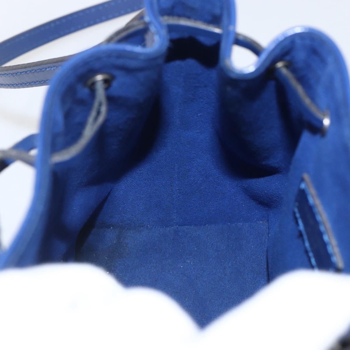 LOUIS VUITTON Epi Nanonoe Shoulder Bag Blue Safir LV Auth 157401V