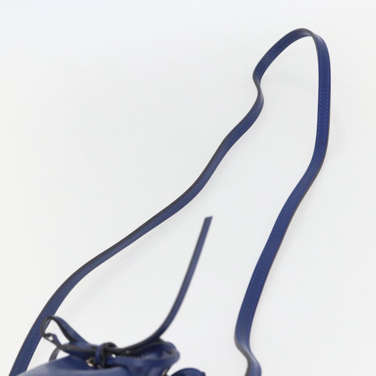 LOUIS VUITTON Epi Nanonoe Shoulder Bag Blue Safir LV Auth 157401V