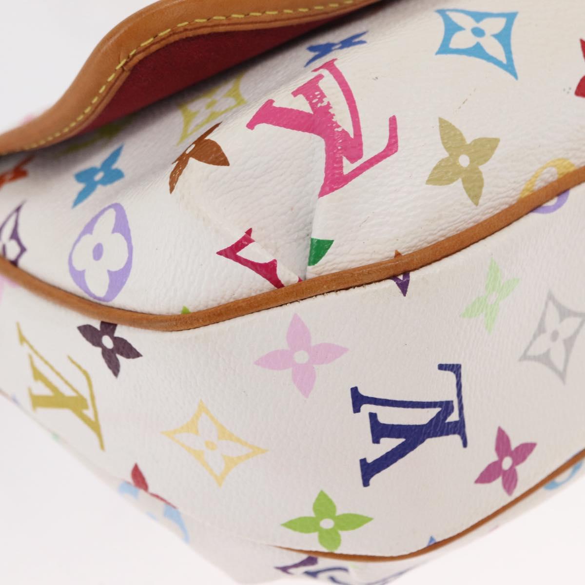 LOUIS VUITTON Monogram Multicolor Patty Shoulder Bag White M40305 Auth 157402V