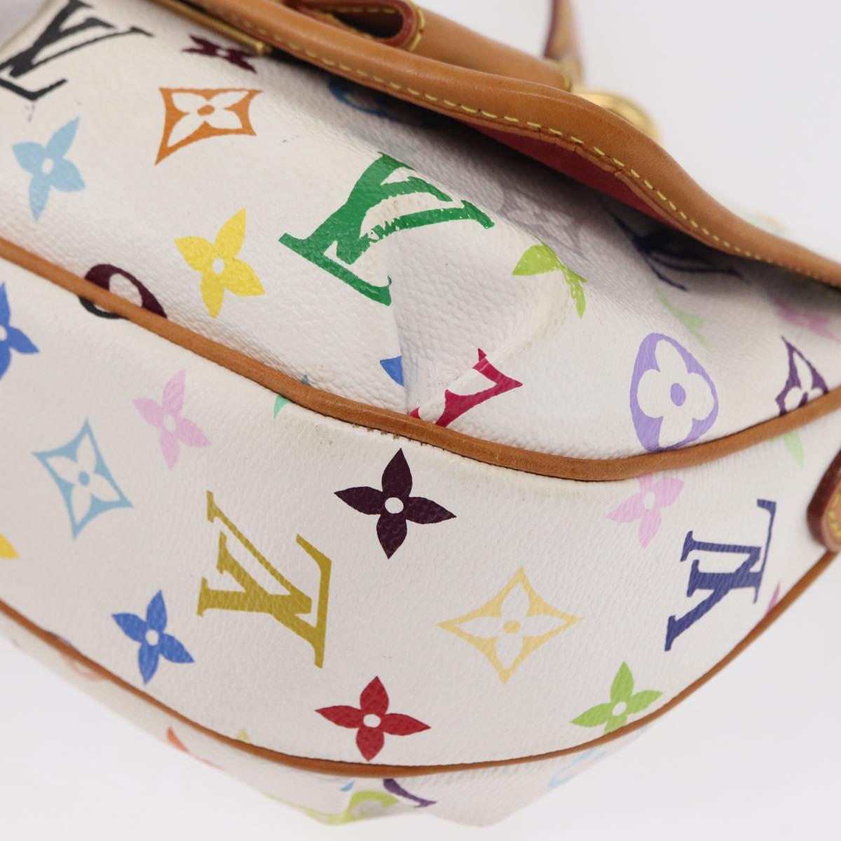LOUIS VUITTON Monogram Multicolor Patty Shoulder Bag White M40305 Auth 157402V