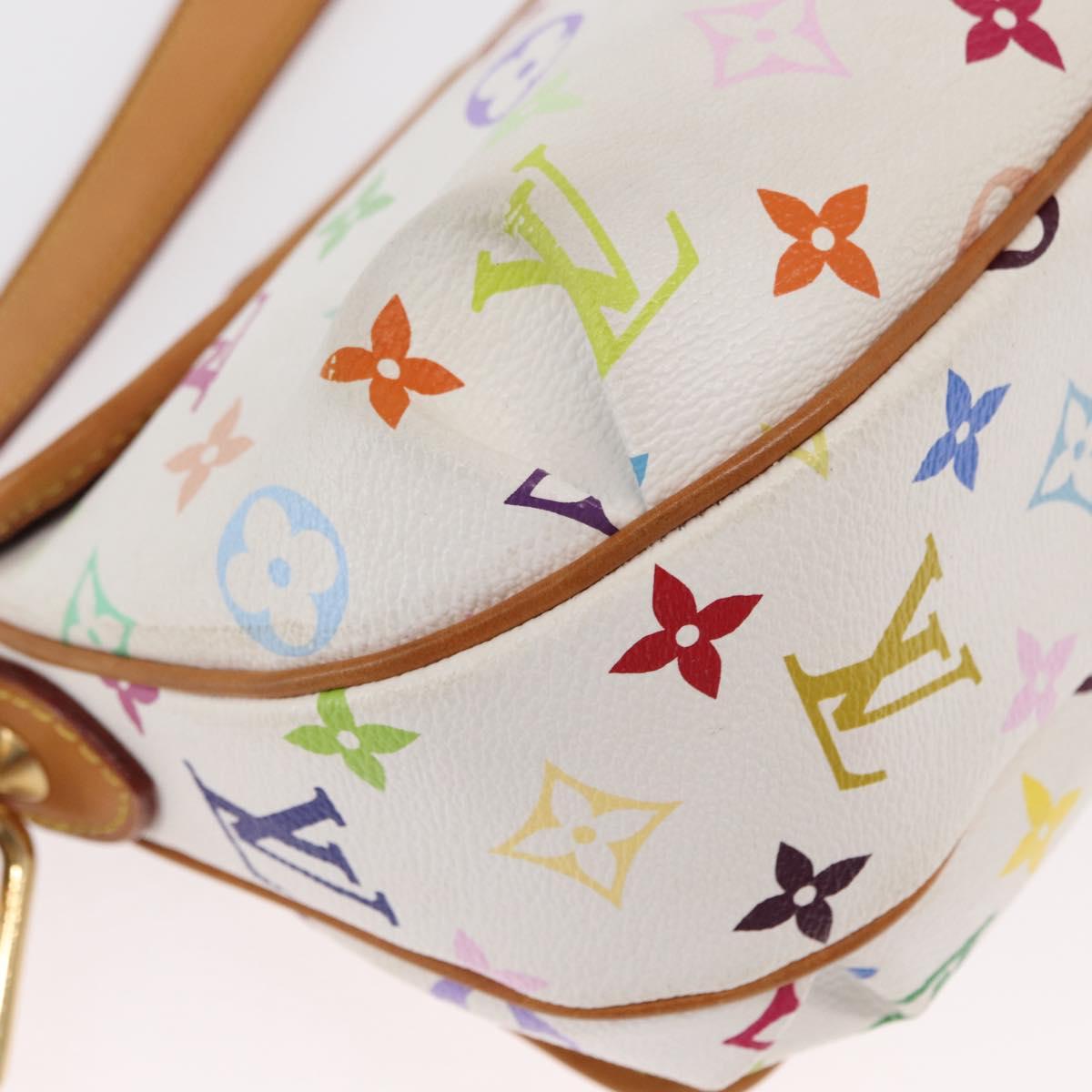LOUIS VUITTON Monogram Multicolor Patty Shoulder Bag White M40305 Auth 157402V