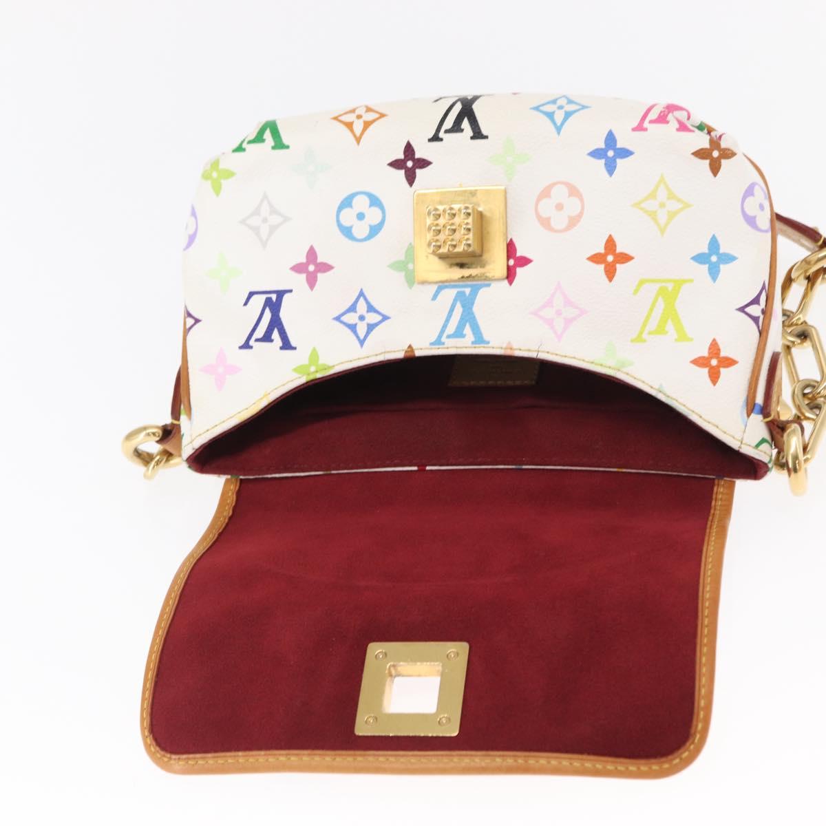 LOUIS VUITTON Monogram Multicolor Patty Shoulder Bag White M40305 Auth 157402V