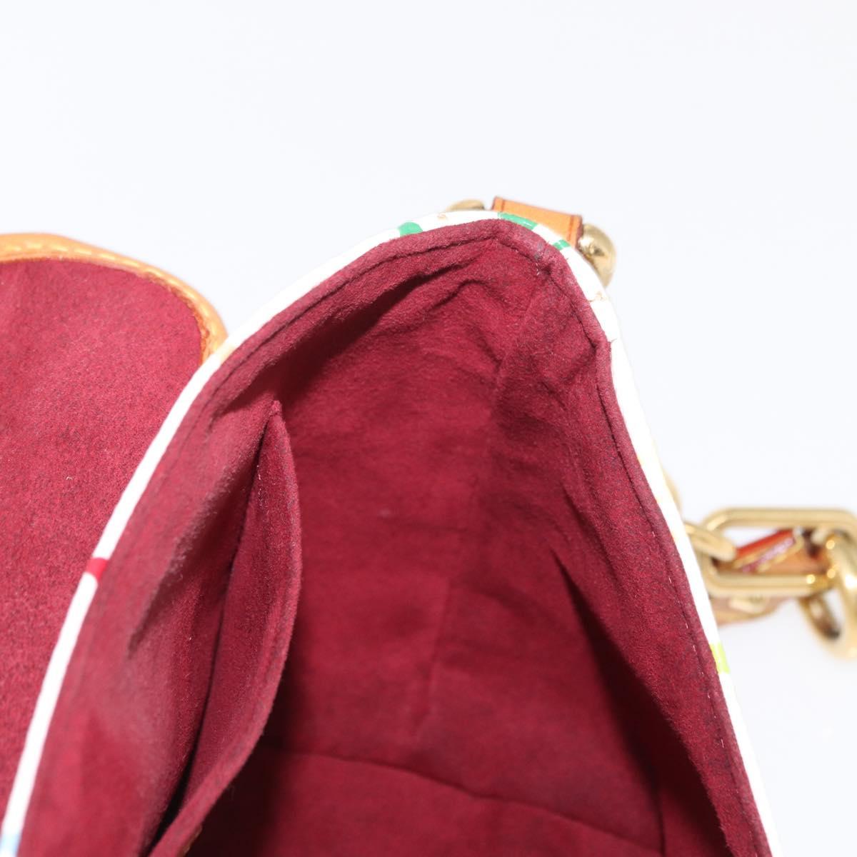 LOUIS VUITTON Monogram Multicolor Patty Shoulder Bag White M40305 Auth 157402V