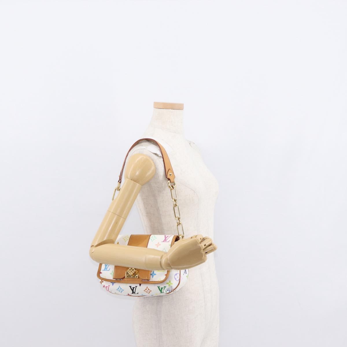 LOUIS VUITTON Monogram Multicolor Patty Shoulder Bag White M40305 Auth 157402V