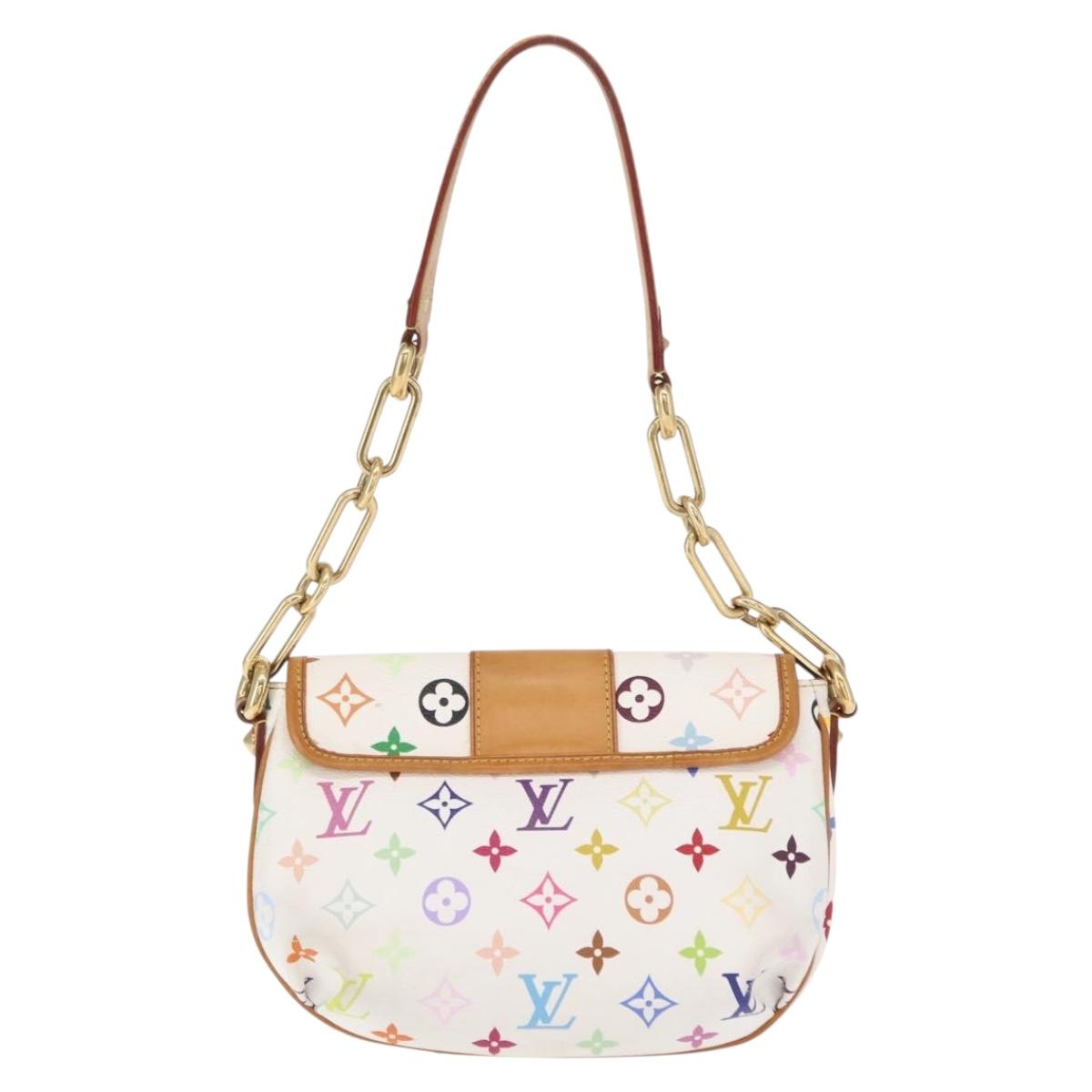 LOUIS VUITTON Monogram Multicolor Patty Shoulder Bag White M40305 Auth 157402V