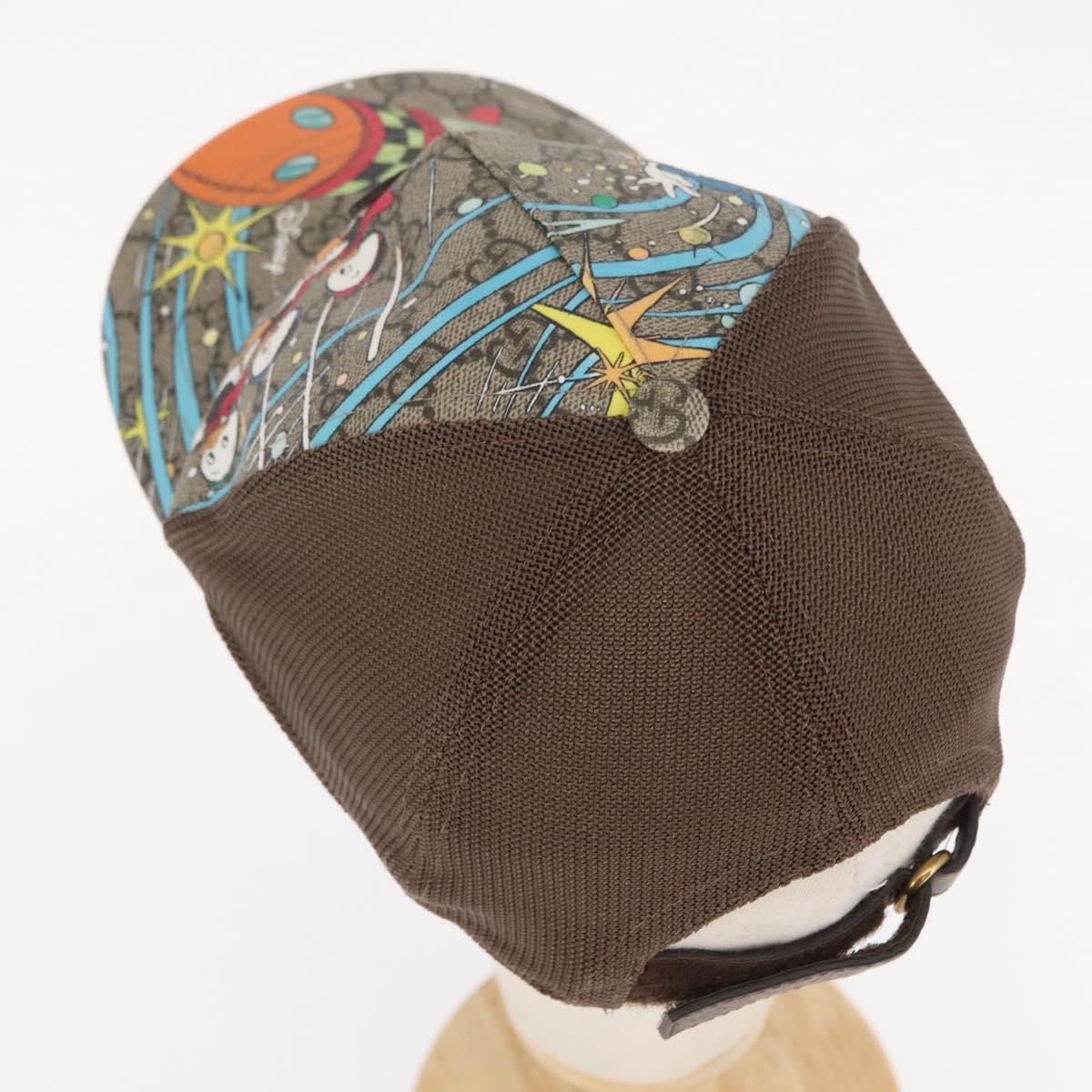 GUCCI GG Supreme GUCCIxDisney Cap PVC Beige 648843 Auth 157413M