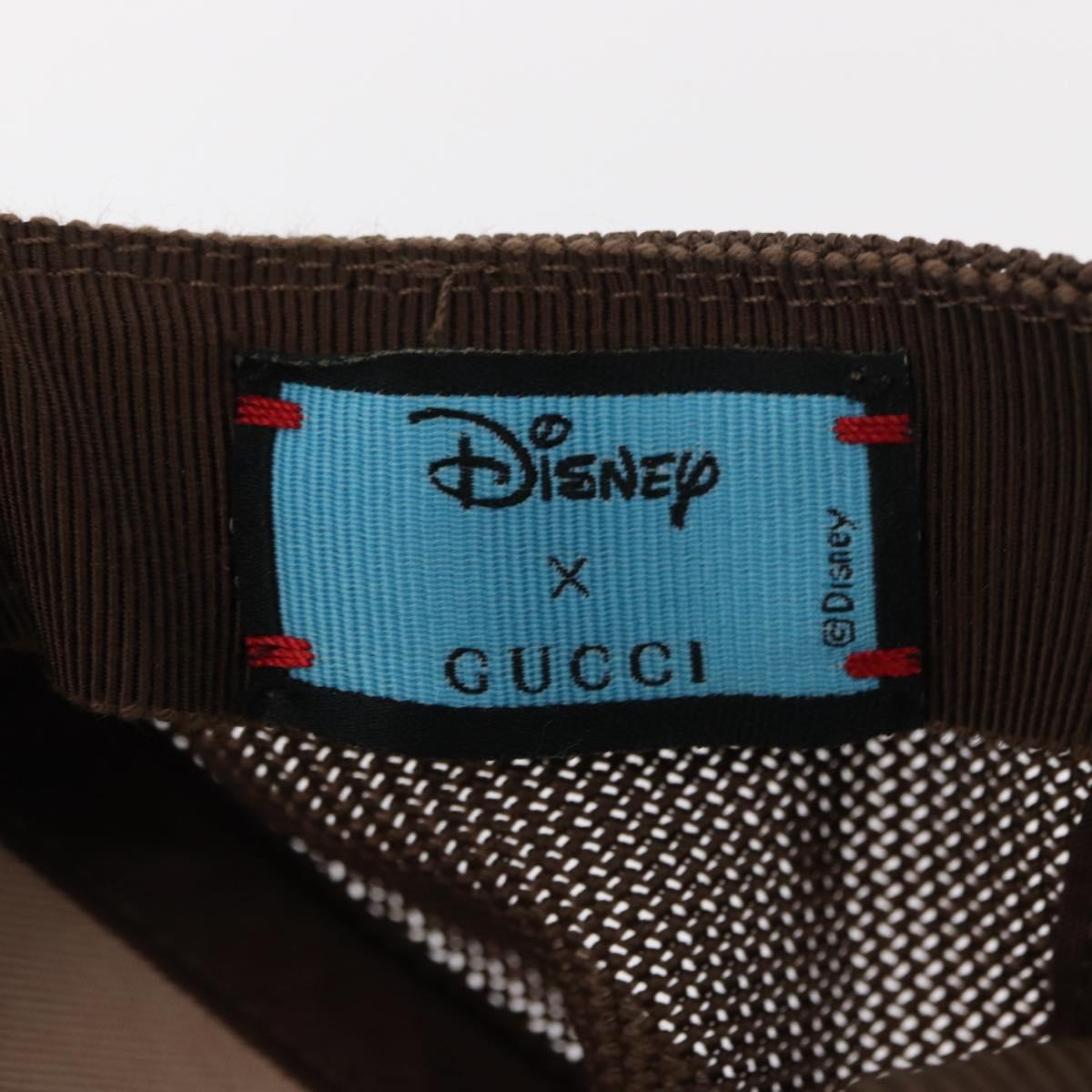 GUCCI GG Supreme GUCCIxDisney Cap PVC Beige 648843 Auth 157413M
