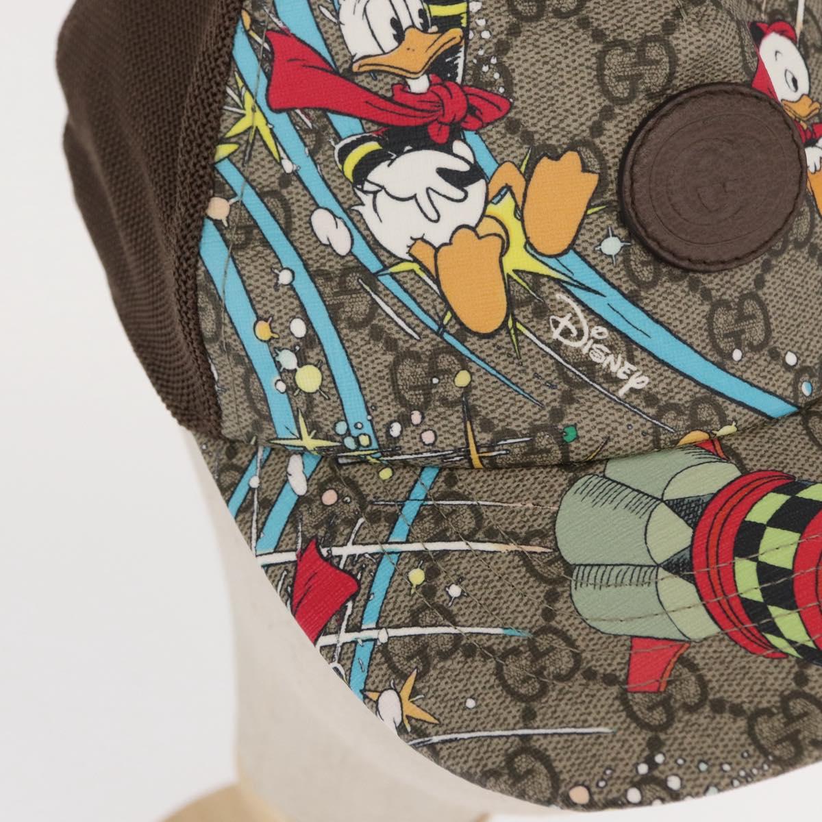 GUCCI GG Supreme GUCCIxDisney Cap PVC Beige 648843 Auth 157413M