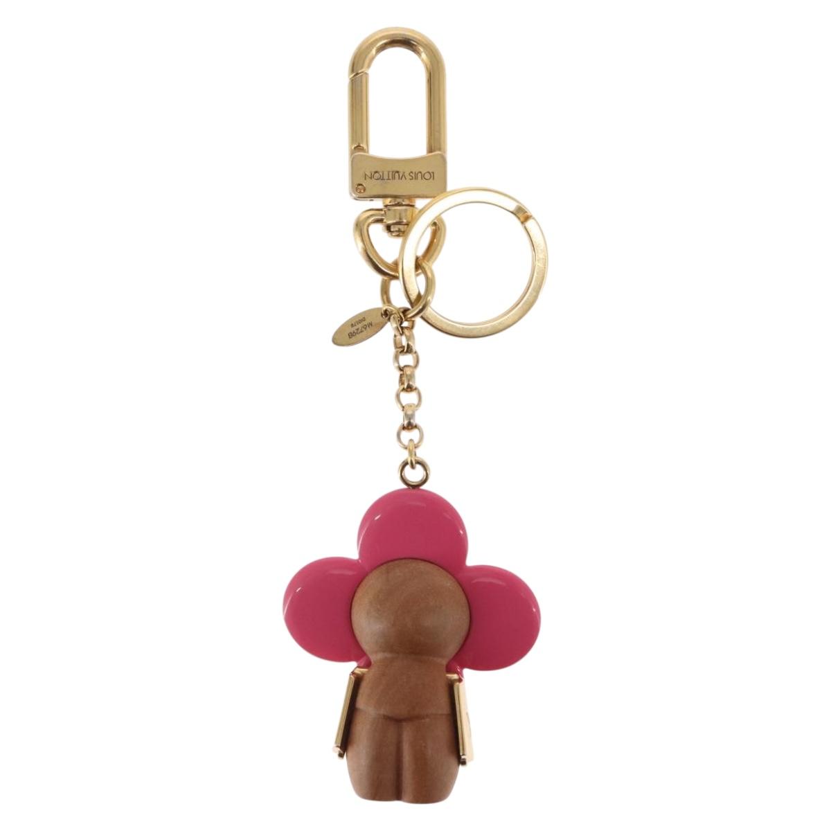LOUIS VUITTON Porte Cre Vivienne Charm metal Pink M67298 LV Auth 157421SAM