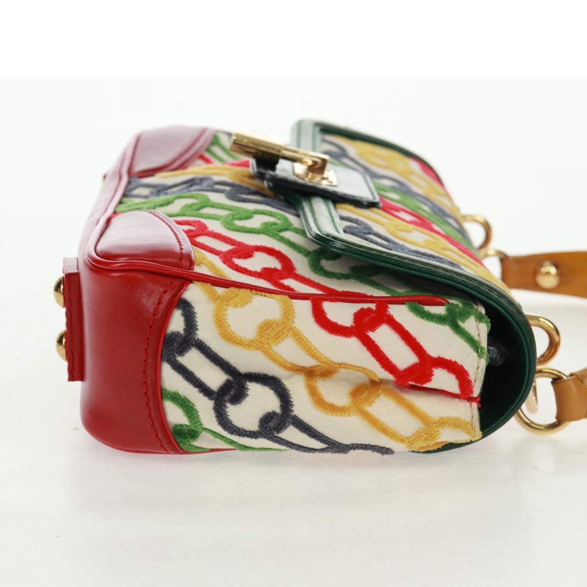 LOUIS VUITTON Monogram Velvet Chain Dolly Pochette Hand Bag M95208 Auth 157461SM