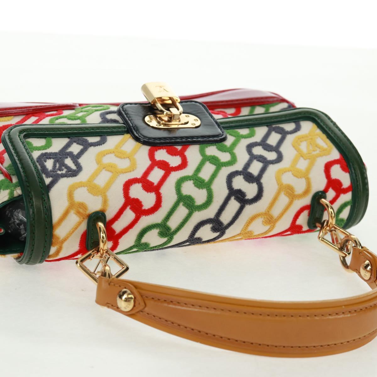 LOUIS VUITTON Monogram Velvet Chain Dolly Pochette Hand Bag M95208 Auth 157461SM
