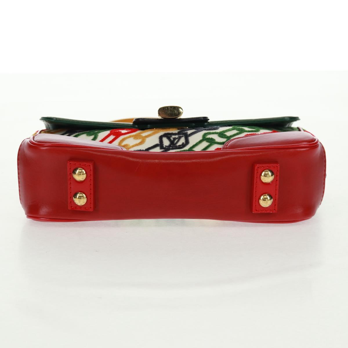 LOUIS VUITTON Monogram Velvet Chain Dolly Pochette Hand Bag M95208 Auth 157461SM