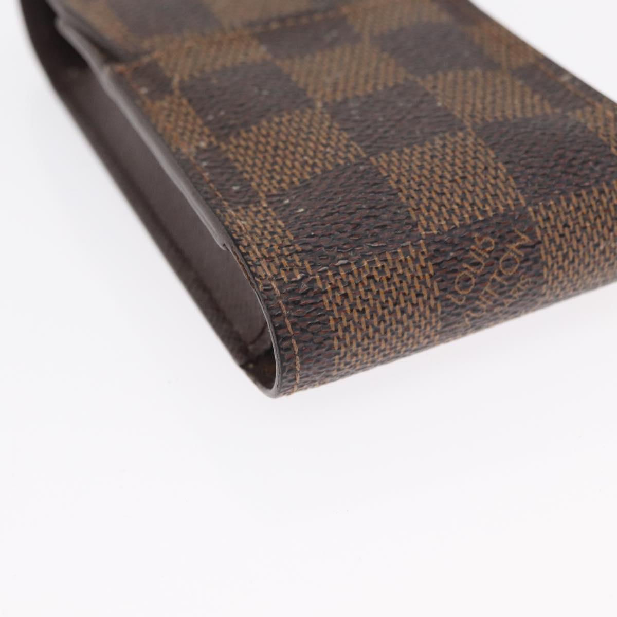 LOUIS VUITTON Damier Ebene Etui cigarette Cigarette Case 3 Set LV Auth 157476