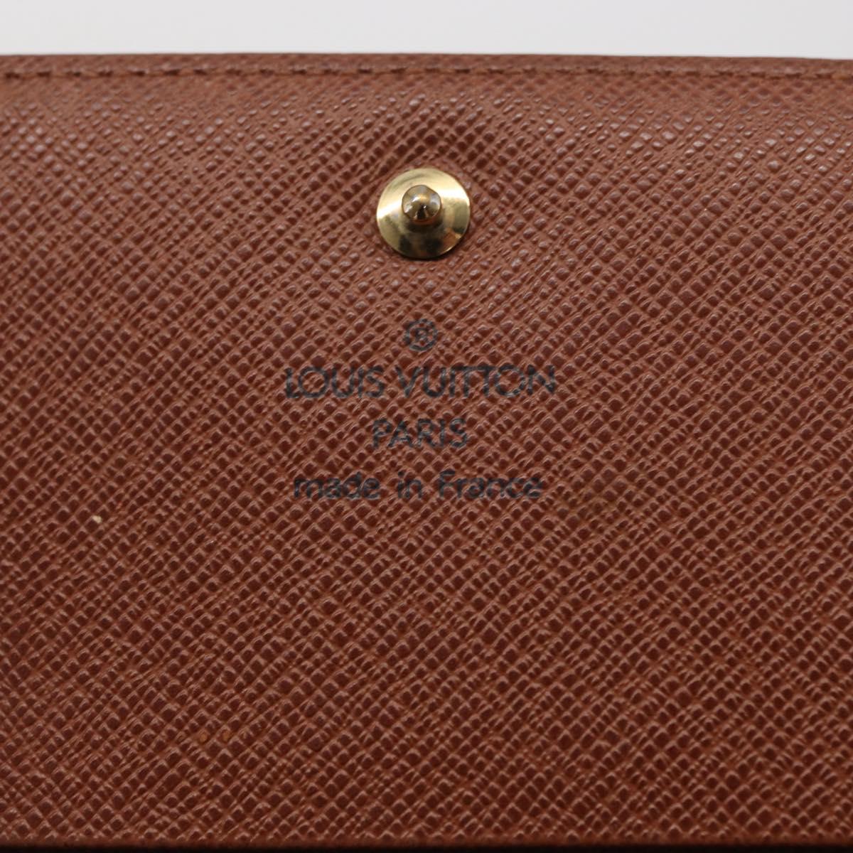 LOUIS VUITTON Monogram Portefeuille Tresol Wallet M61736 LV Auth 157480