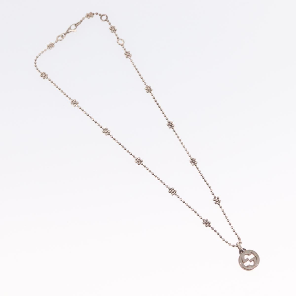 GUCCI Necklace metal 2 Set Silver tone Auth 157482