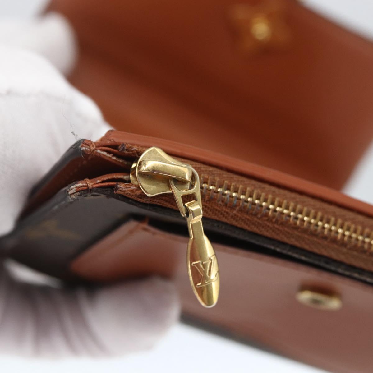 LOUIS VUITTON Monogram PortefeuilleFlower Compact Wallet M62567 LV Auth 157486