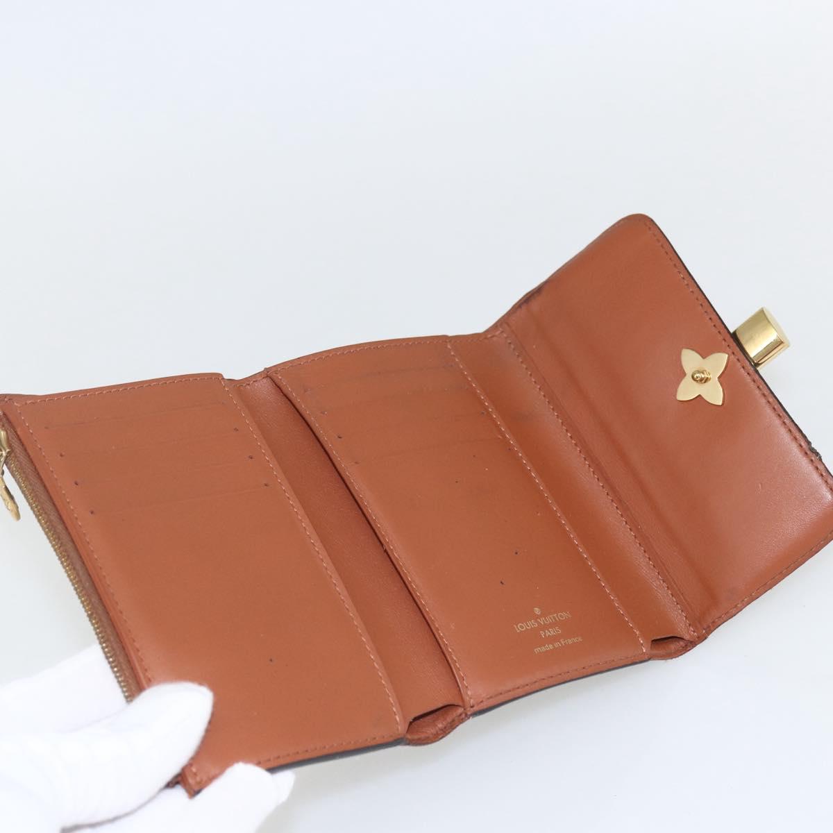 LOUIS VUITTON Monogram PortefeuilleFlower Compact Wallet M62567 LV Auth 157486