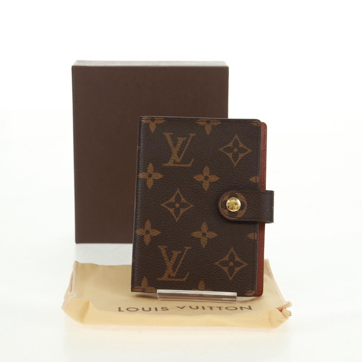 LOUIS VUITTON Monogram Etui Palm PDA Day Planner Cover M63028 LV Auth 157488V