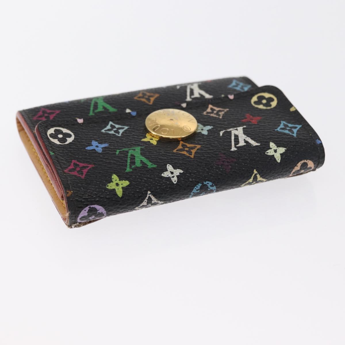 LOUIS VUITTON Multicolor Porte Monnaie Cozy Coin Purse Black M60007 Auth 157490