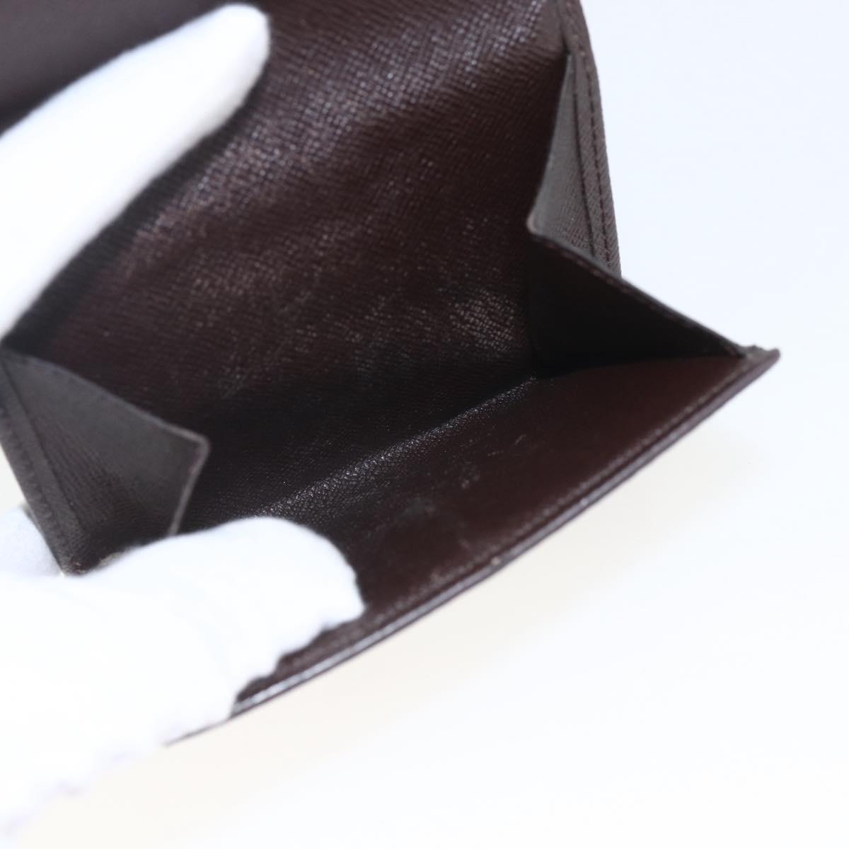 LOUIS VUITTON Damier Ebene Porte Monnaie Billets Cartes N61652 LV Auth 157491