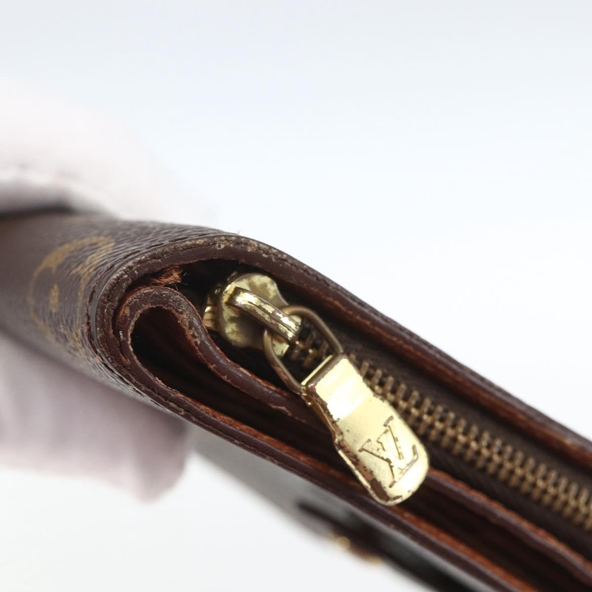 LOUIS VUITTON Monogram Compact Zip Wallet M61667 LV Auth 157495
