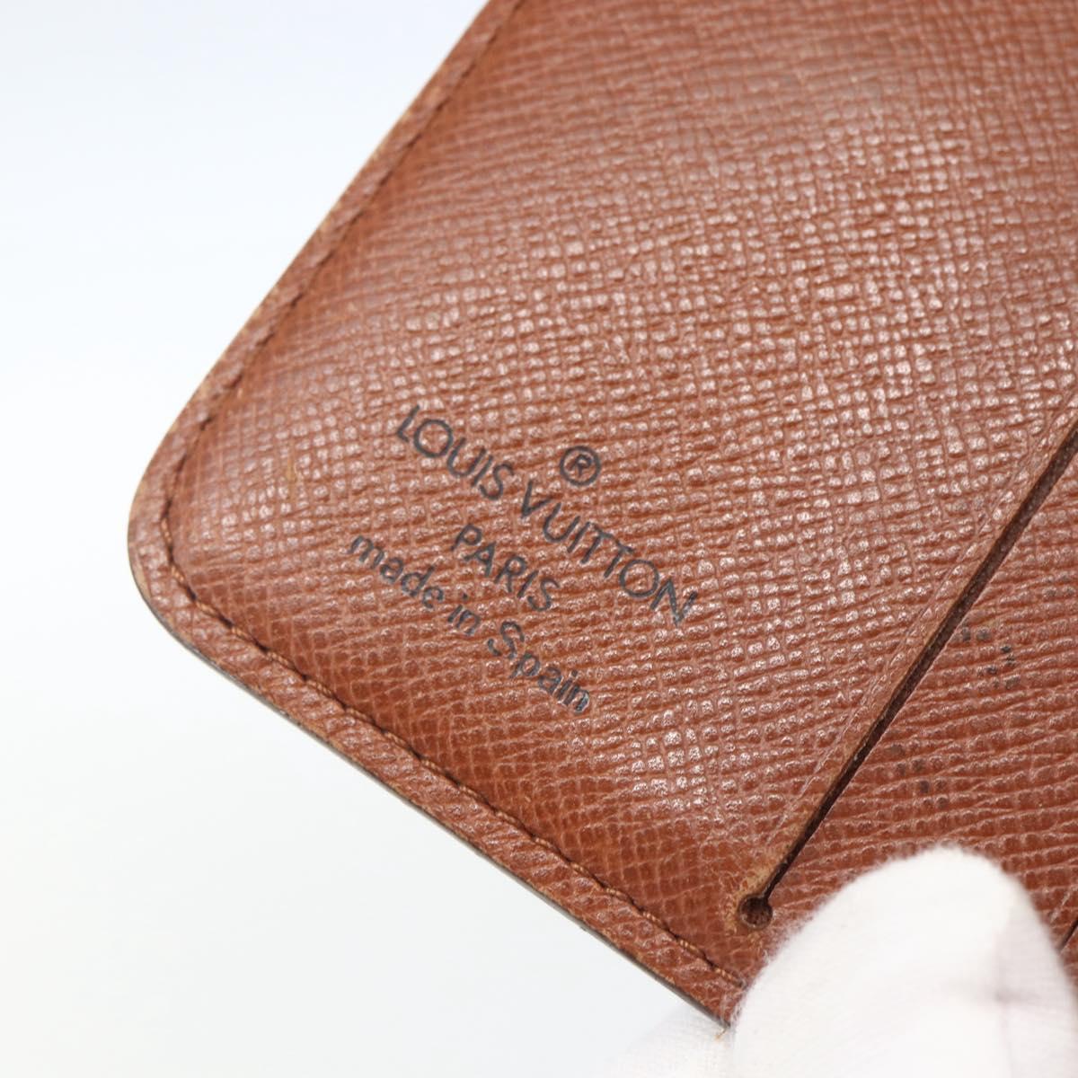 LOUIS VUITTON Monogram Compact Zip Wallet M61667 LV Auth 157495