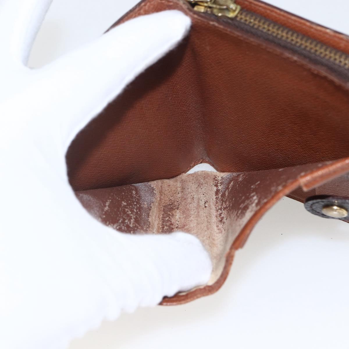 LOUIS VUITTON Monogram Compact Zip Wallet M61667 LV Auth 157495