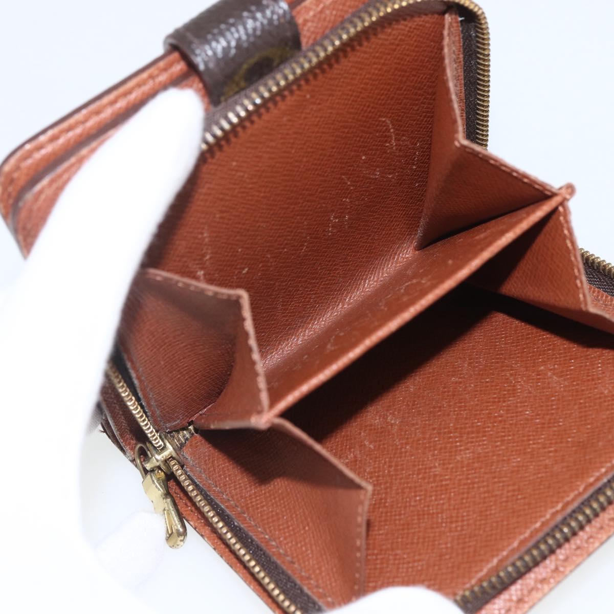 LOUIS VUITTON Monogram Compact Zip Wallet M61667 LV Auth 157495