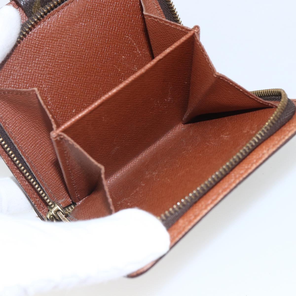 LOUIS VUITTON Monogram Compact Zip Wallet M61667 LV Auth 157495