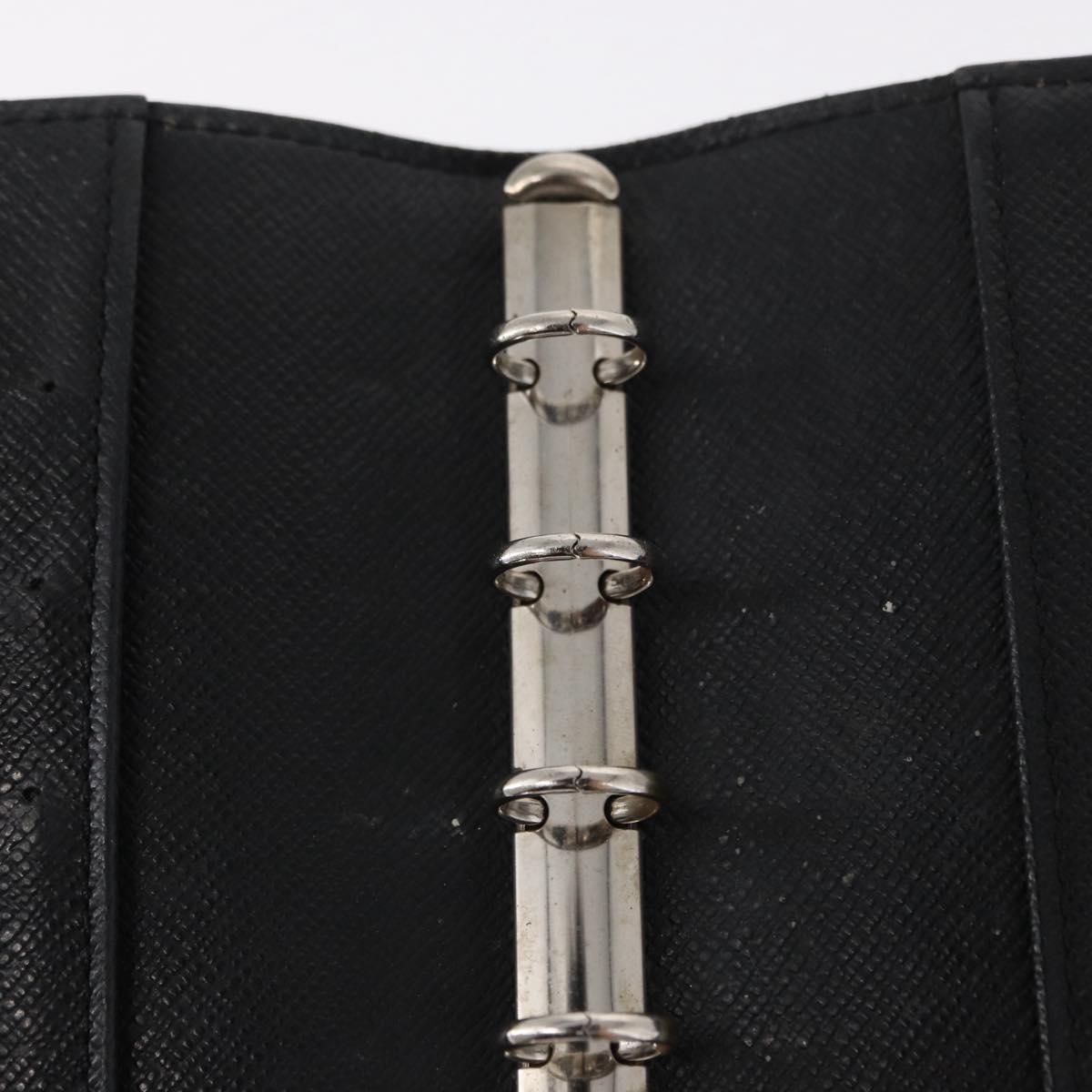 LOUIS VUITTON Epi Z Agenda PM Day Planner Cover Black R20092 LV Auth 157498