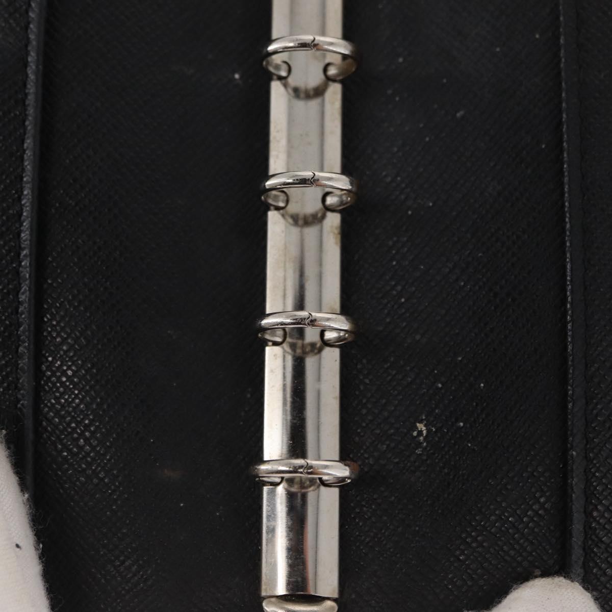 LOUIS VUITTON Epi Z Agenda PM Day Planner Cover Black R20092 LV Auth 157498