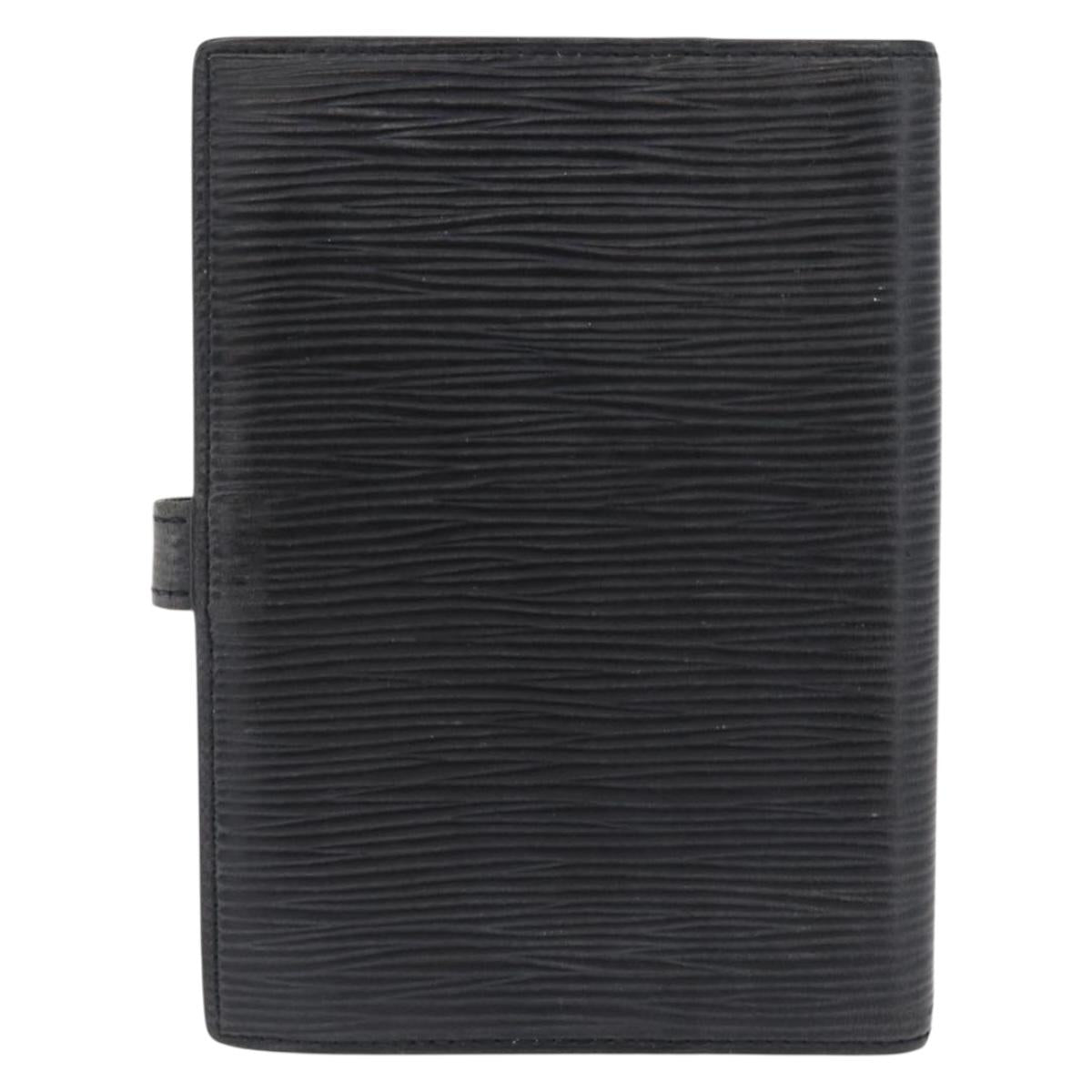 LOUIS VUITTON Epi Z Agenda PM Day Planner Cover Black R20092 LV Auth 157498