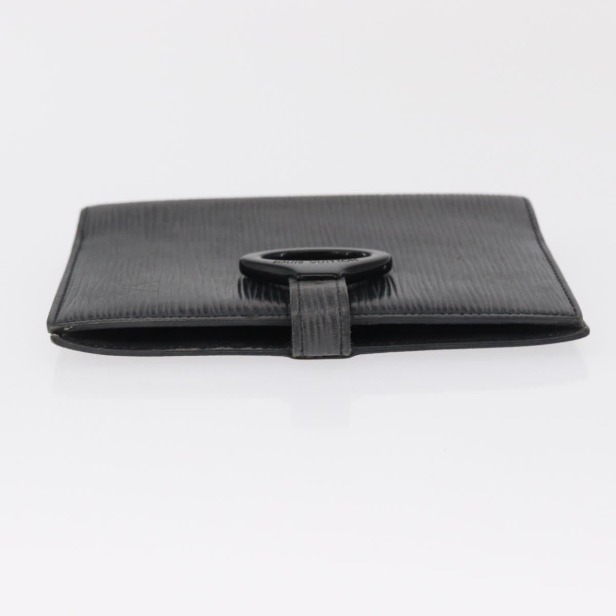 LOUIS VUITTON Epi Z Agenda PM Day Planner Cover Black R20092 LV Auth 157498