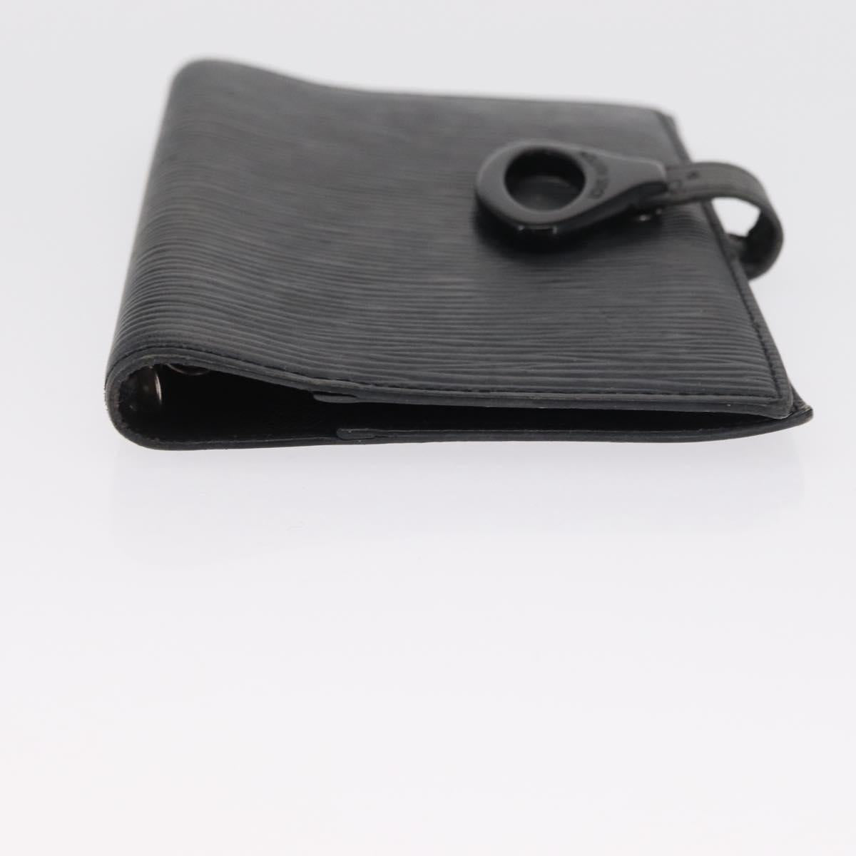LOUIS VUITTON Epi Z Agenda PM Day Planner Cover Black R20092 LV Auth 157498