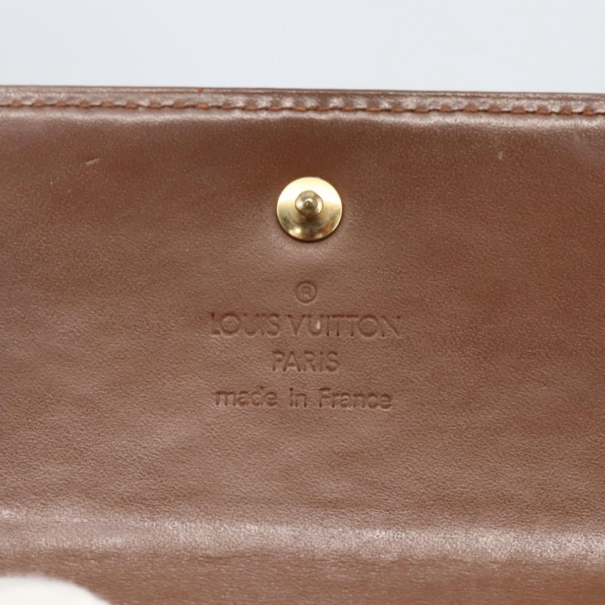 LOUIS VUITTON Vernis Portefeuille Elise Wallet Bronze M91170 Auth 157502
