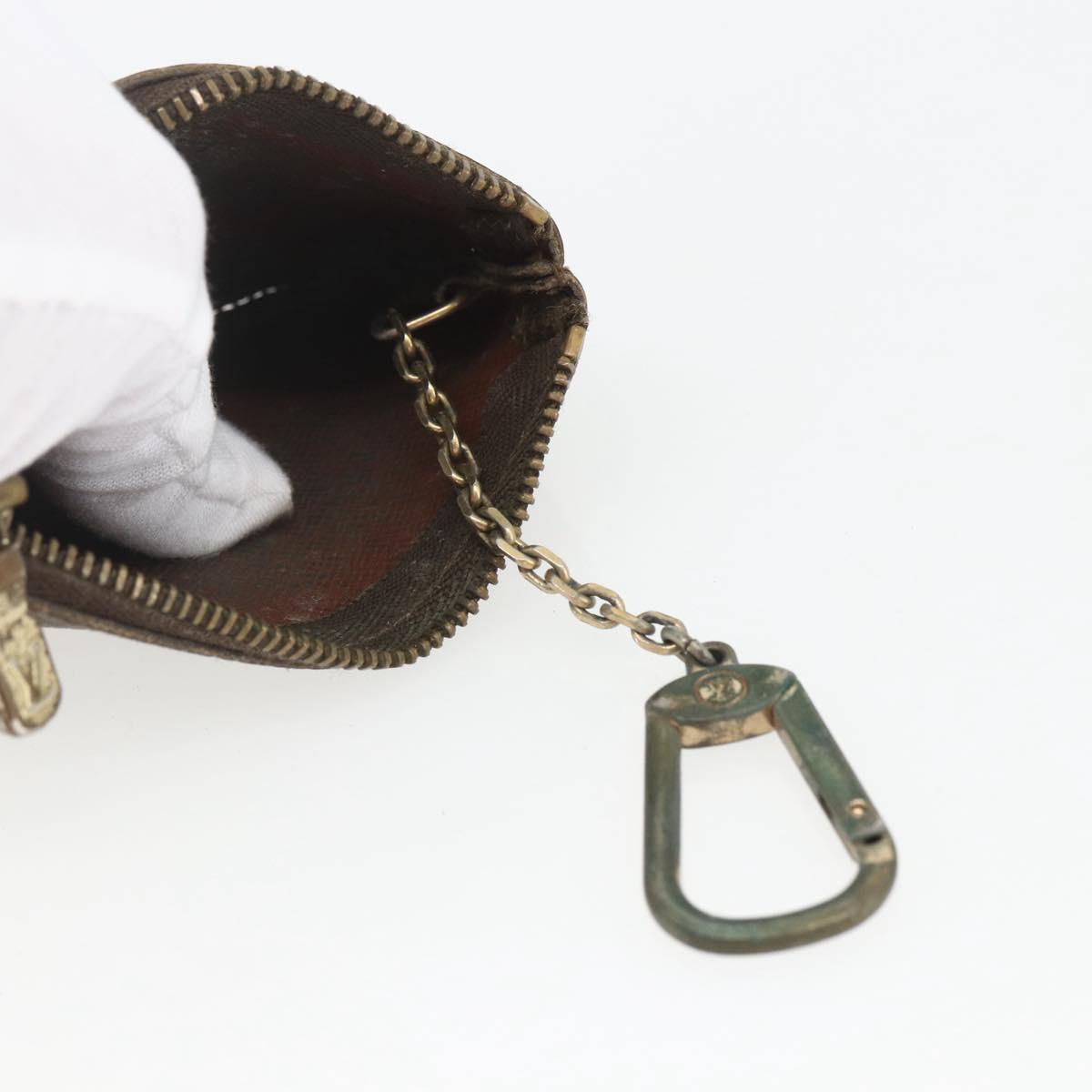 LOUIS VUITTON Monogram Pochette Cles Coin Purse M60033 LV Auth 157503