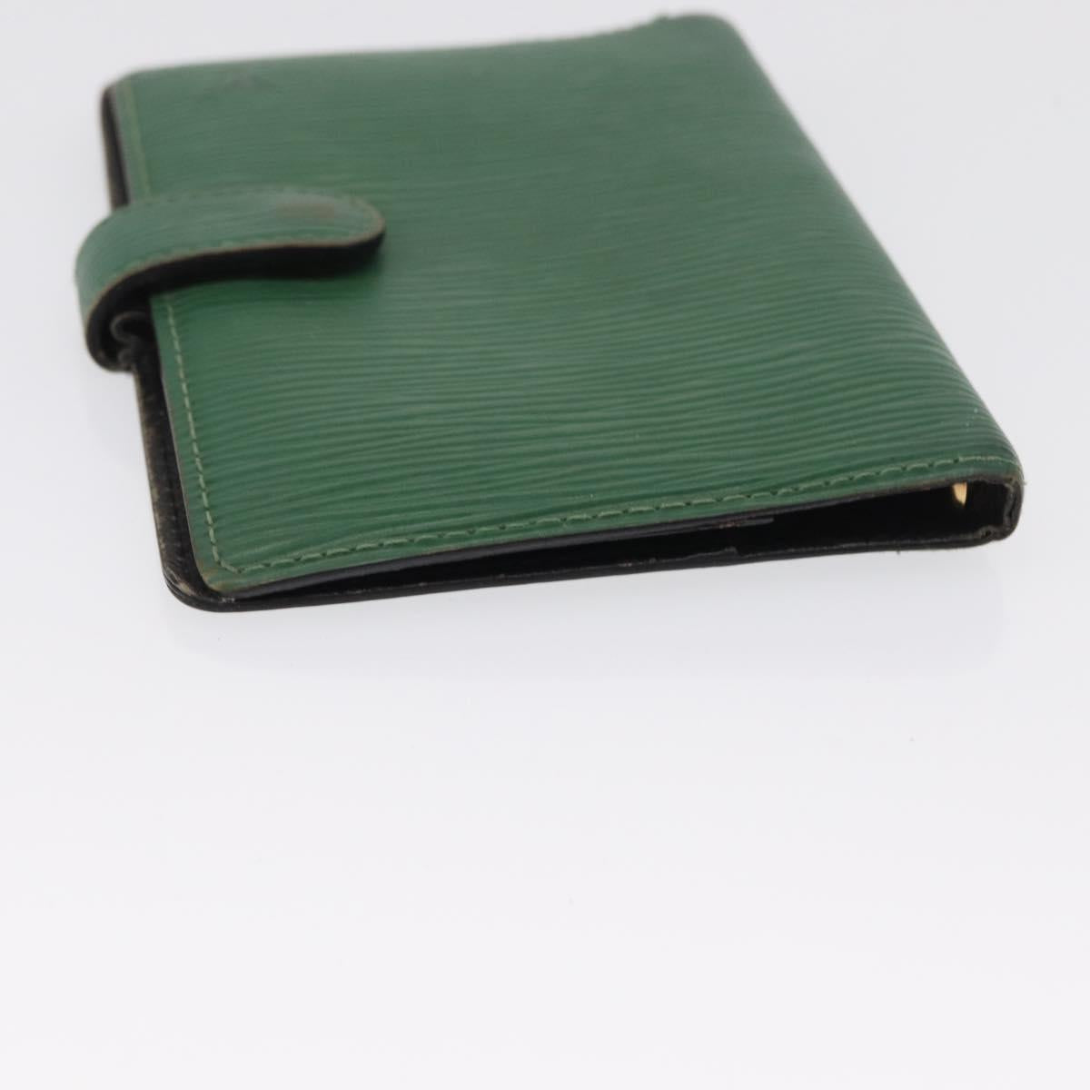 LOUIS VUITTON Epi Agenda PM Day Planner Cover Green R20054 LV Auth 157512
