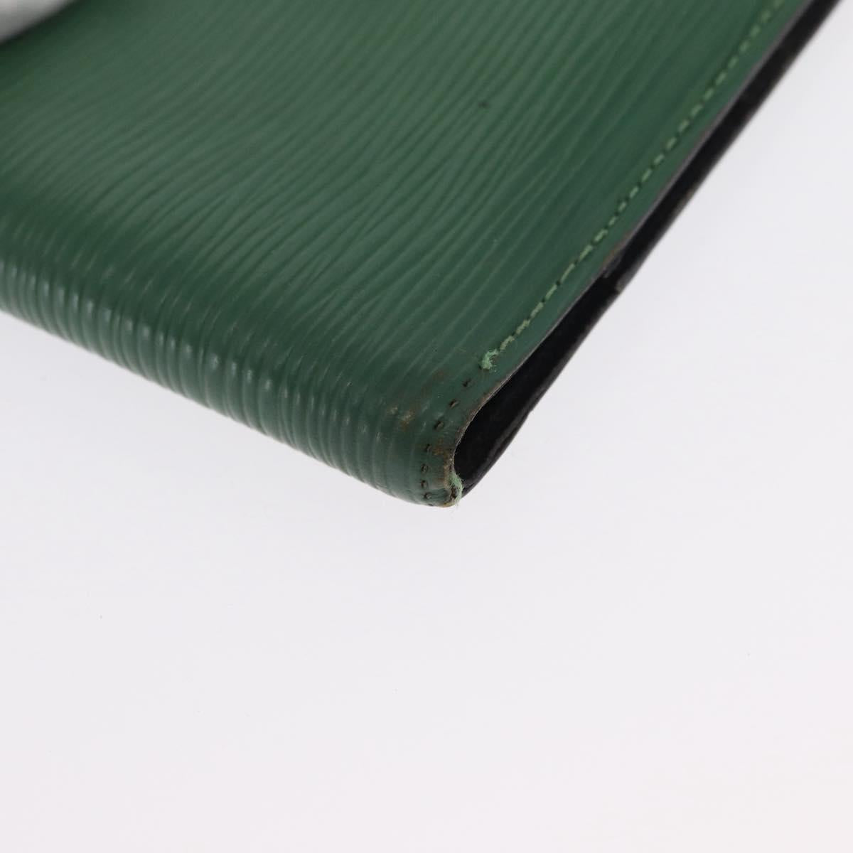 LOUIS VUITTON Epi Agenda PM Day Planner Cover Green R20054 LV Auth 157512