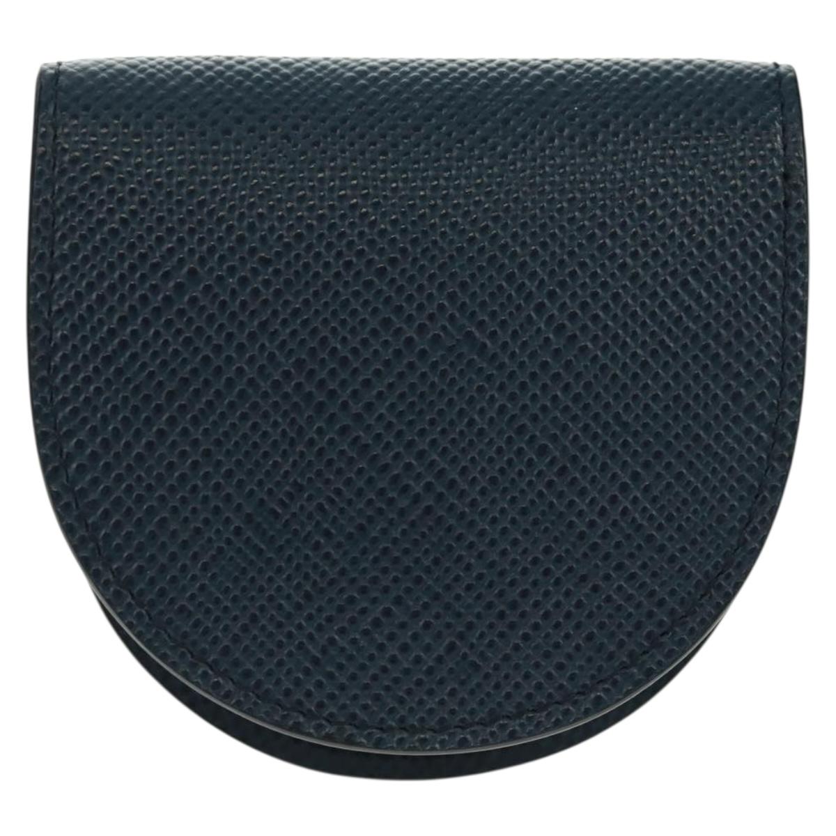 PRADA Coin Purse Safiano leather Navy 2MM788 Auth 157513SAM