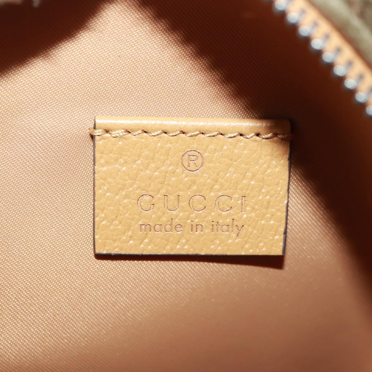GUCCI Interlocking G Lion Clutch Bag Leather Brown Silver 704806 Auth 157517SAV