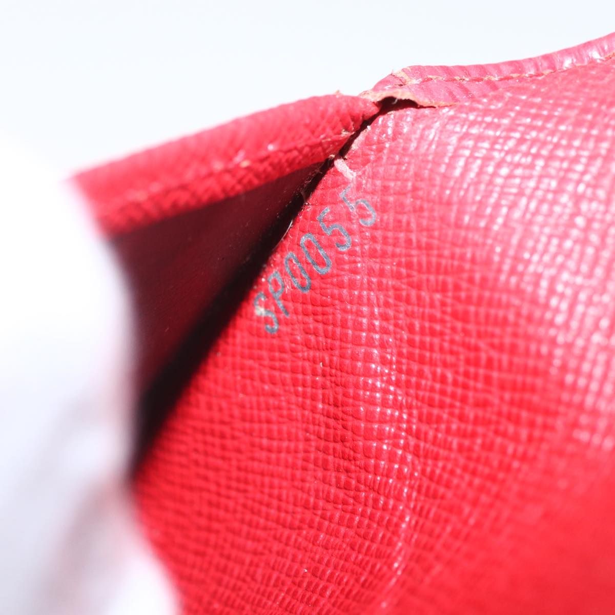LOUIS VUITTON Epi Porte TresorEtui Papie Wallet Red M63717 LV Auth 157522A