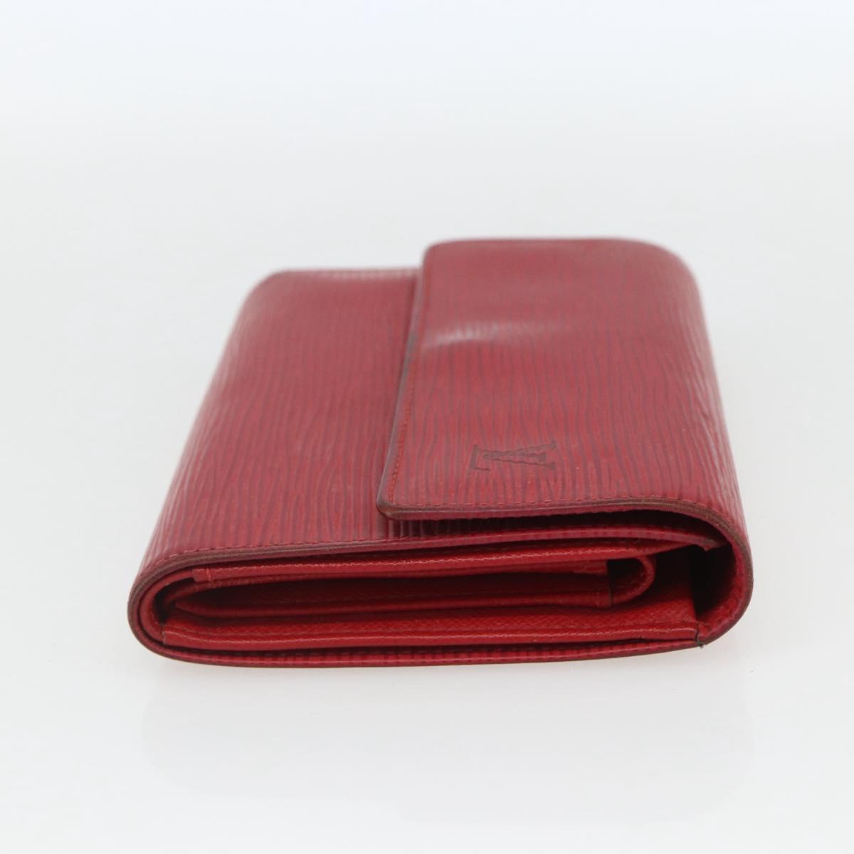 LOUIS VUITTON Epi Porte TresorEtui Papie Wallet Red M63717 LV Auth 157522A