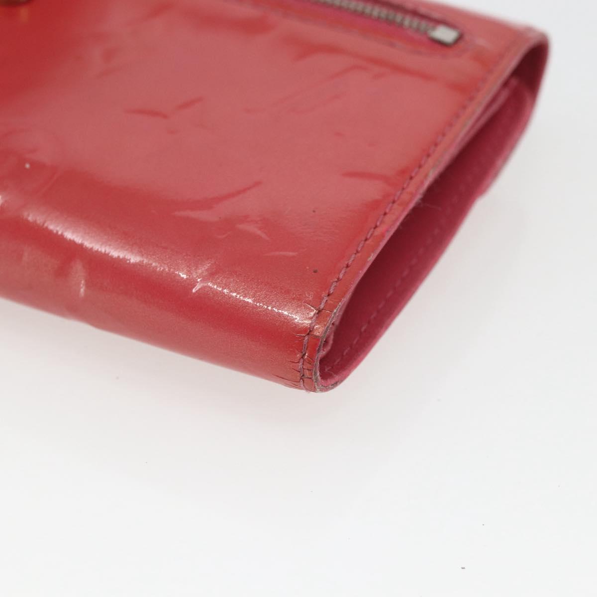 LOUIS VUITTON Vernis Portefeuille Koala Wallet Fusha Pink M91979 LV Auth 157523