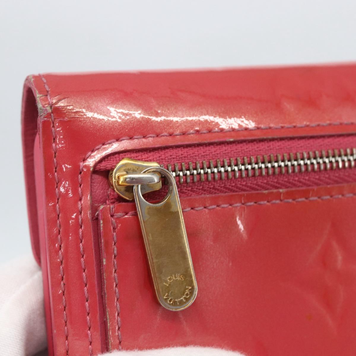 LOUIS VUITTON Vernis Portefeuille Koala Wallet Fusha Pink M91979 LV Auth 157523
