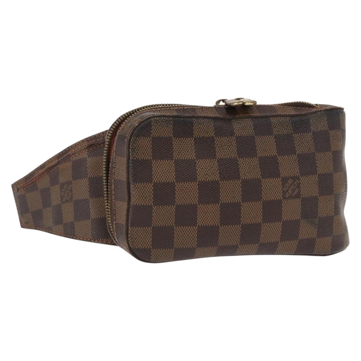 LOUIS VUITTON Damier Ebene Geronimos Shoulder Bag N51994 LV Auth 157526