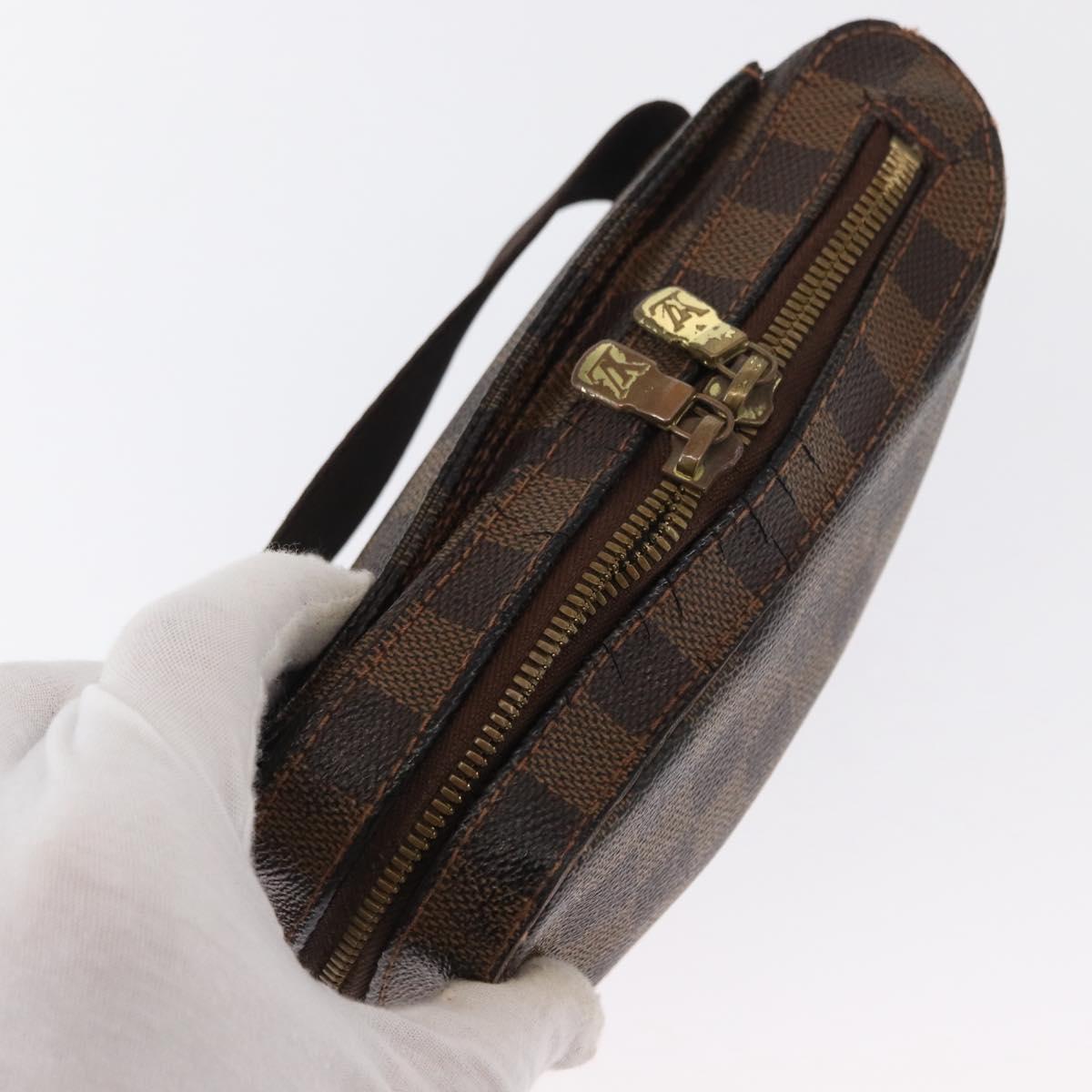 LOUIS VUITTON Damier Ebene Geronimos Shoulder Bag N51994 LV Auth 157526