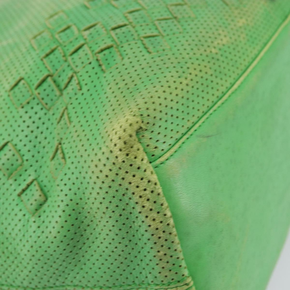 BOTTEGA VENETA INTRECCIATO Tote Bag Leather Green 131673 Auth 157536