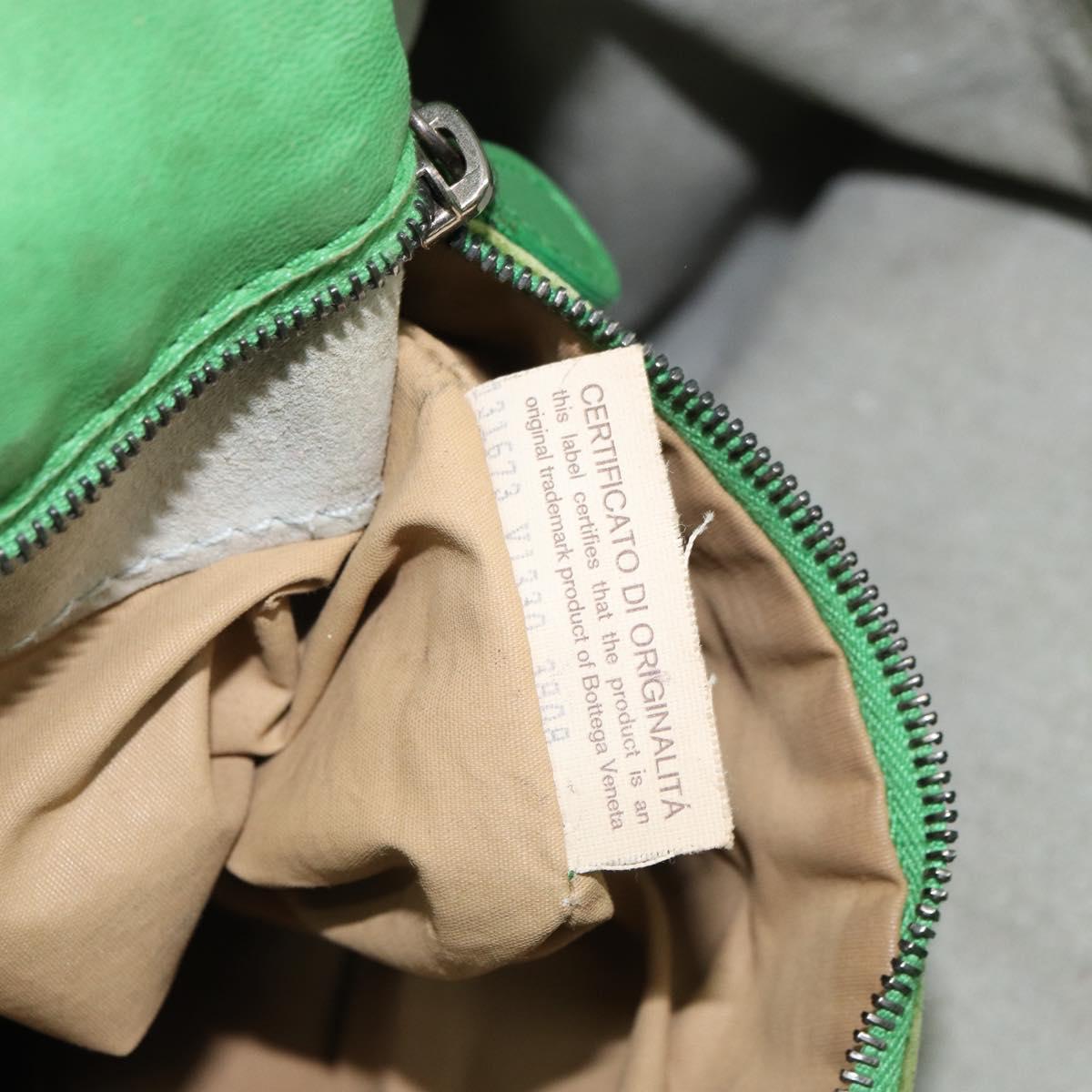 BOTTEGA VENETA INTRECCIATO Tote Bag Leather Green 131673 Auth 157536