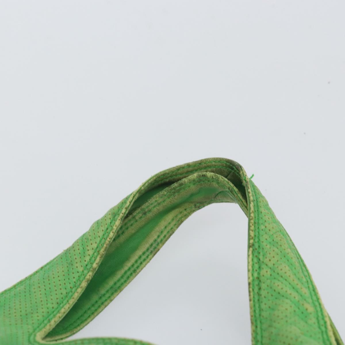 BOTTEGA VENETA INTRECCIATO Tote Bag Leather Green 131673 Auth 157536