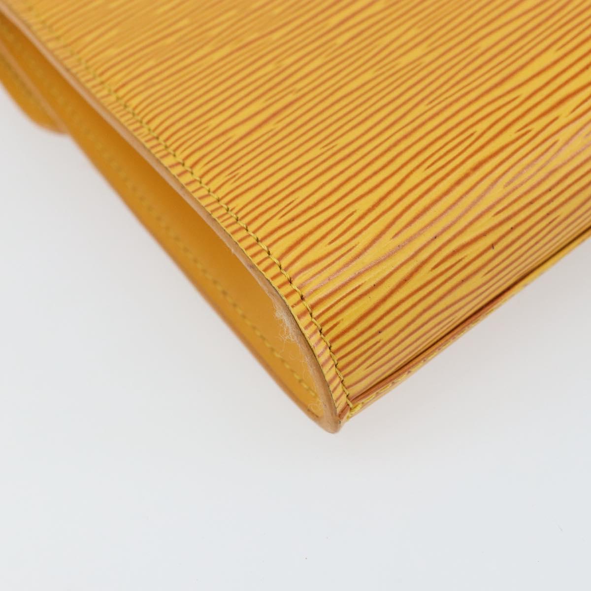 LOUIS VUITTON Epi Art Deco Clutch Bag Yellow M52639 LV Auth 157540